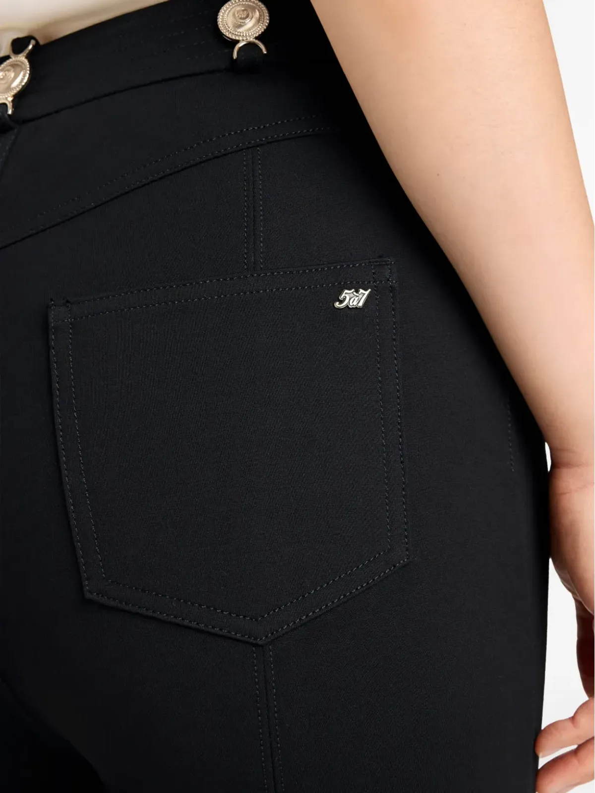 Cinq A Sept Devin embellished trousers - Black - 画像5