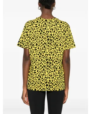 Coperni レオパード柄ボックス型Tシャツ - イエロー - サムネイル4