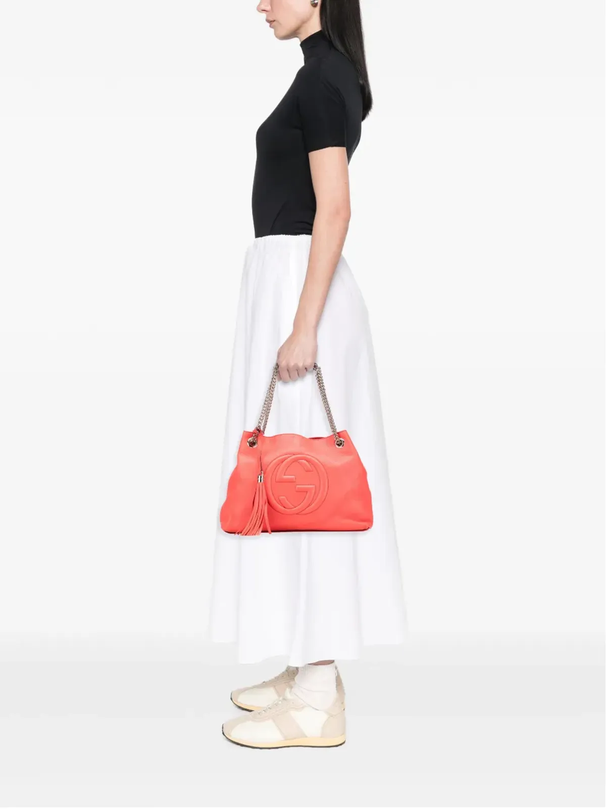 Gucci Pre-Owned レザー ソーホー・チェーン トートバッグ - 画像2