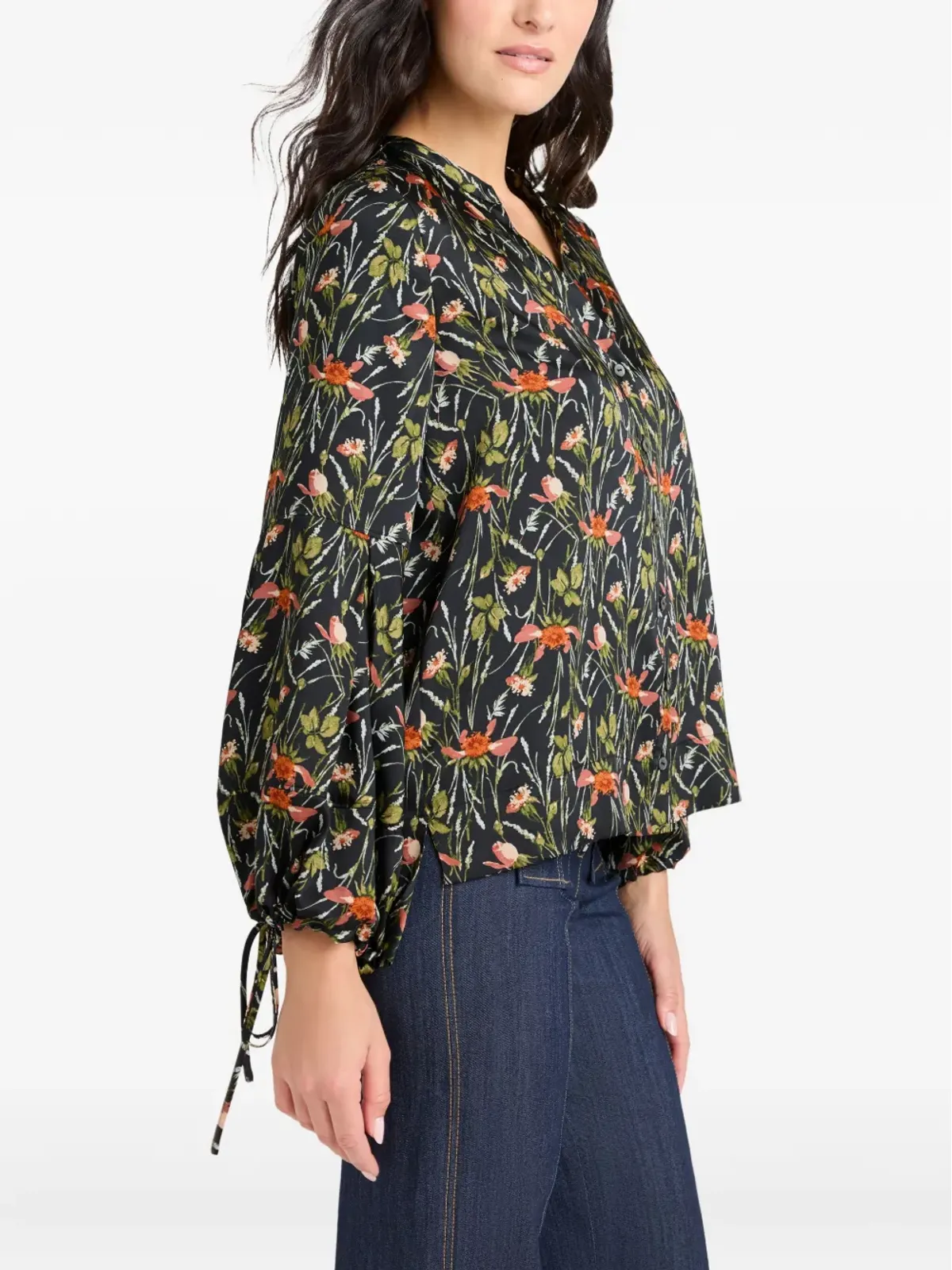 Cinq A Sept Windswept Meadow Rosella top - Black - 画像3