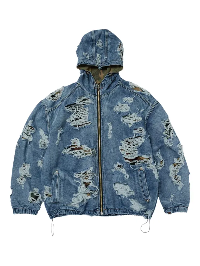 Thug Club THUG CLUB デニムジャケット（ダメージ加工）の商品画像