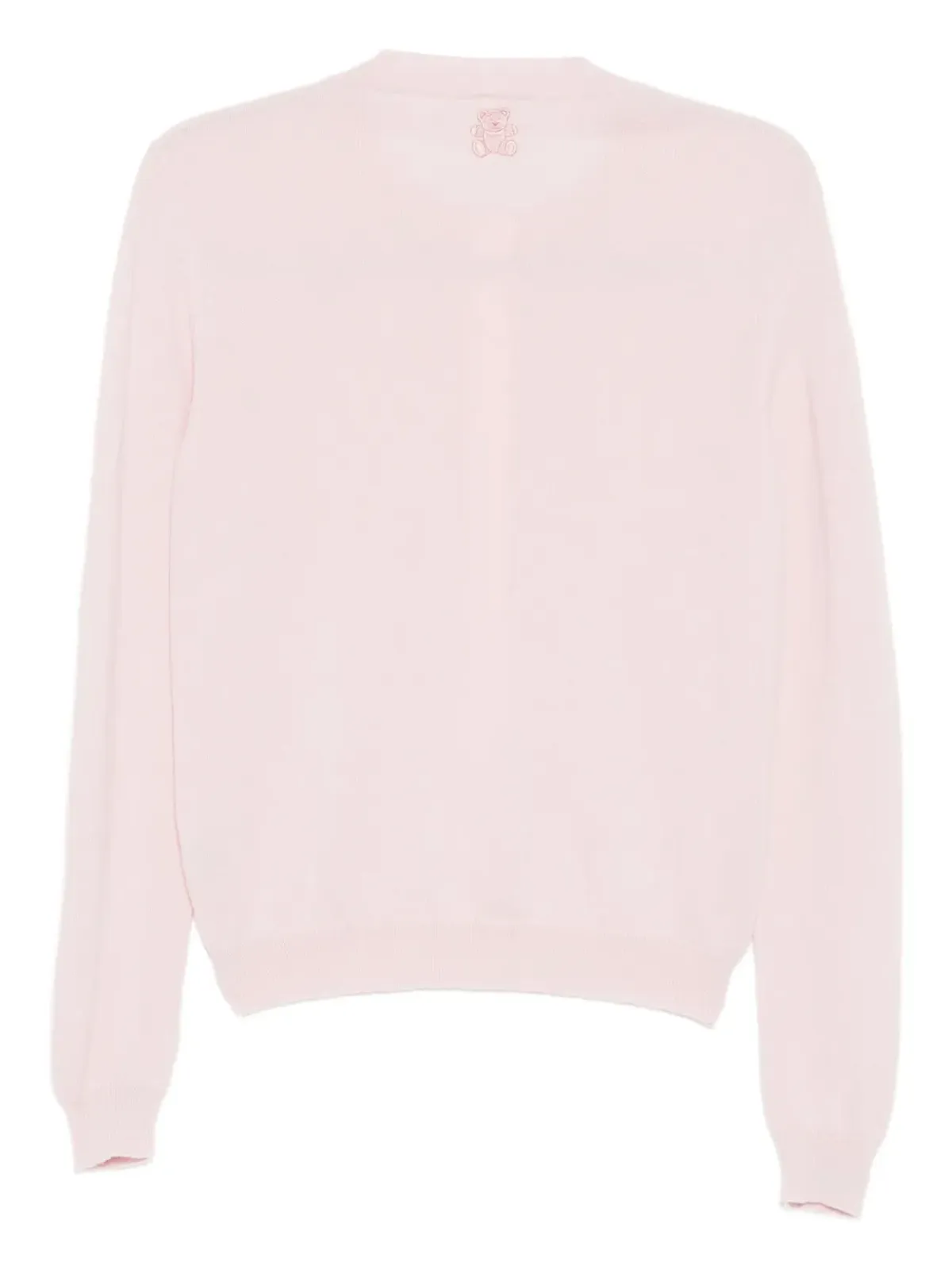 Teddy Cashmere ロゴ刺繍カーディガン - 画像2