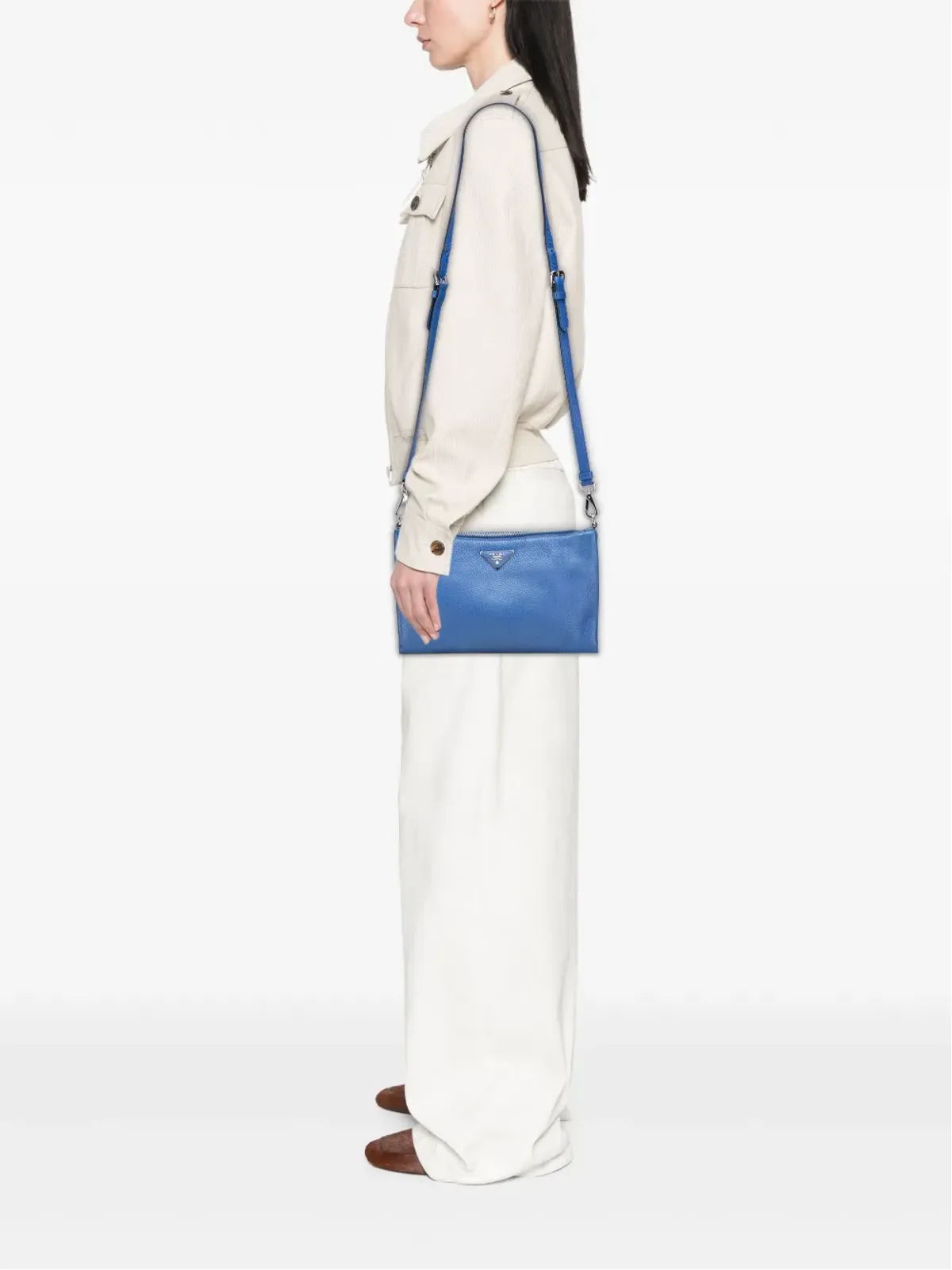 Prada ビンテージ ヴィテロ ダイノ クロスボディバッグ - 画像2