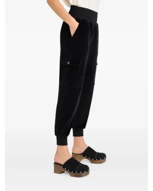 Cinq A Sept Giles velour cargo pants - Black - サムネイル3