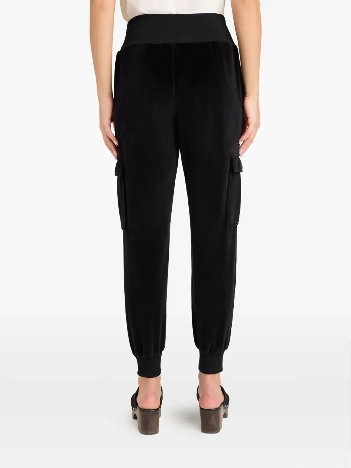 Cinq A Sept Giles velour cargo pants - Black - 画像4