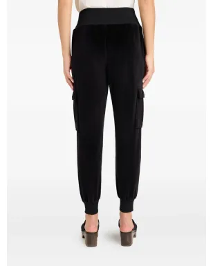 Cinq A Sept Giles velour cargo pants - Black - サムネイル4
