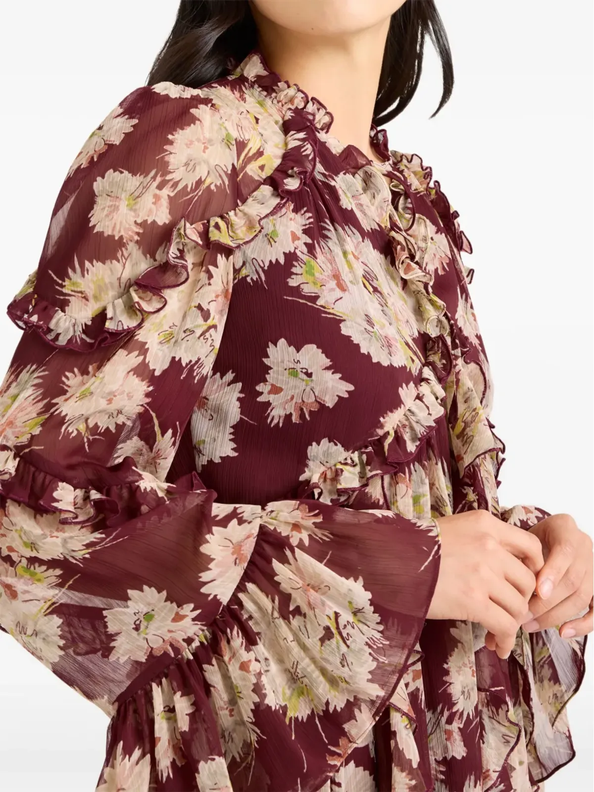 Cinq A Sept Mae Bouquet Albani ミニドレス - 画像5