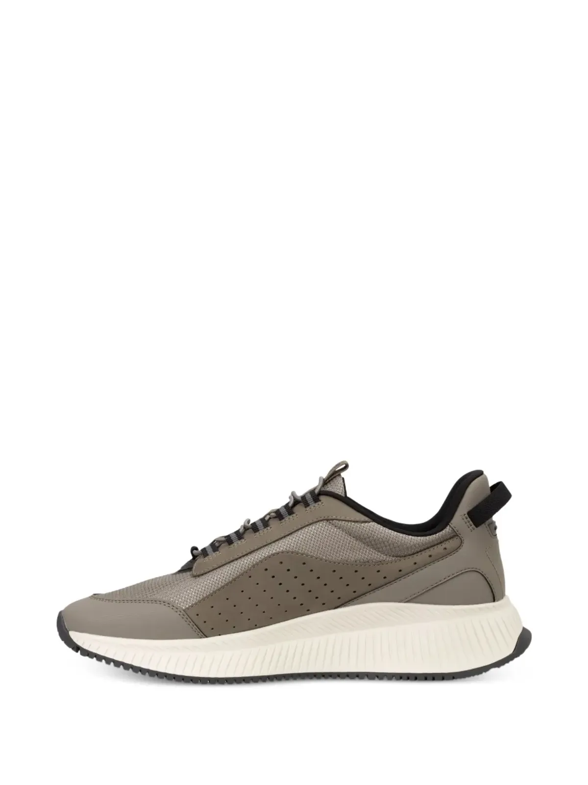 BOSS perforated lace-up sneakers - Neutrals - 画像2