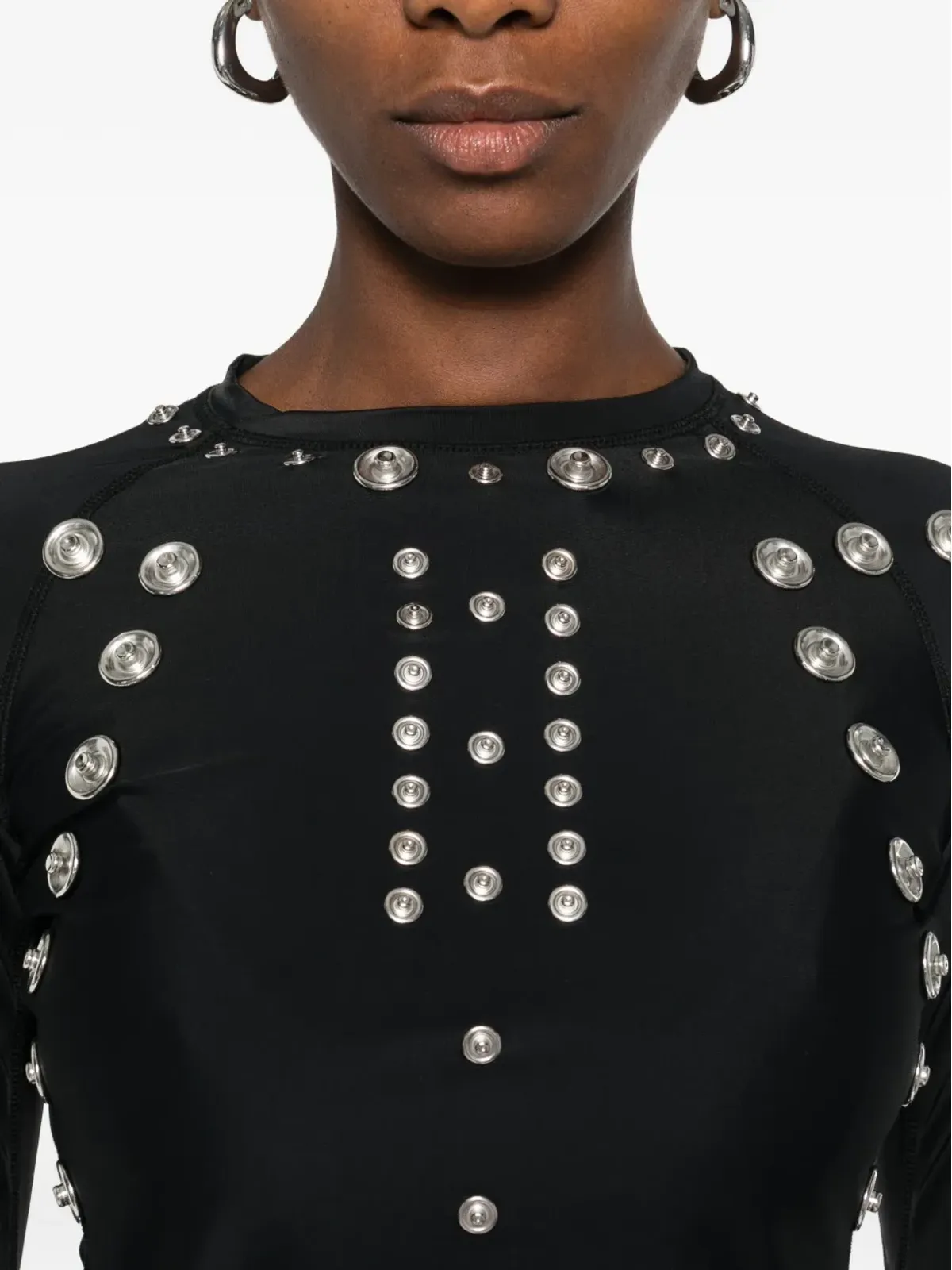 Coperni metal-embellished long-sleeve t-shirt - Black - 画像5