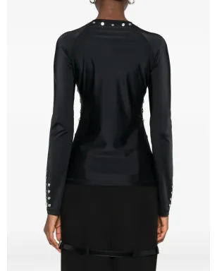 Coperni metal-embellished long-sleeve t-shirt - Black - サムネイル4