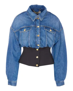 Elisabetta Franchi コルセットデニムジャケット - サムネイル1