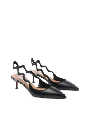 Aquazzura ウェーブディテール スリングバックパンプス - サムネイル2
