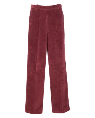 Circolo 1901 コーデュロイのストレートパンツ - レッド - サムネイル1