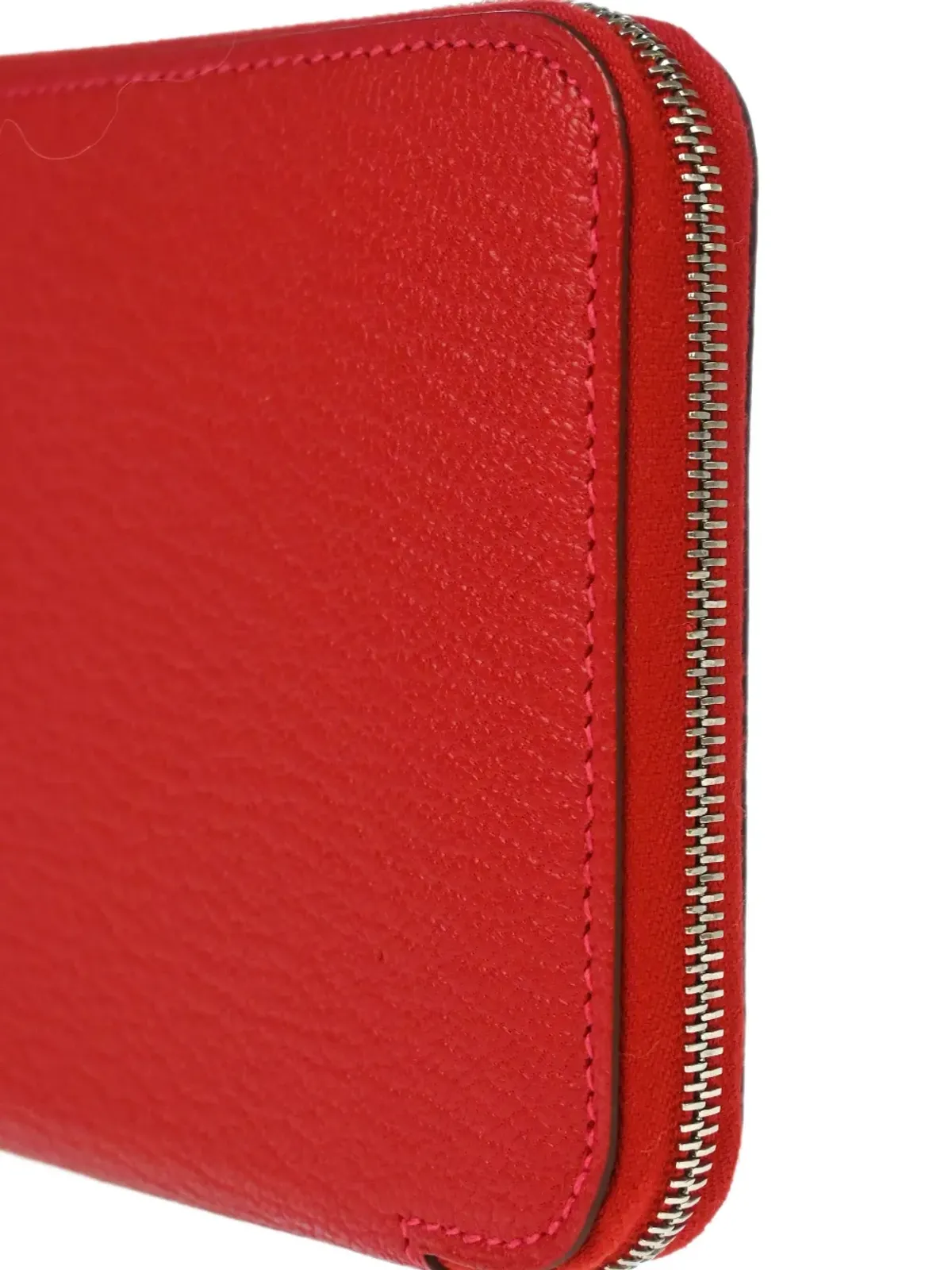Hermès Pre-Owned 2013 Azap Taurillon Clemence zip-around wallet - Red - 画像3