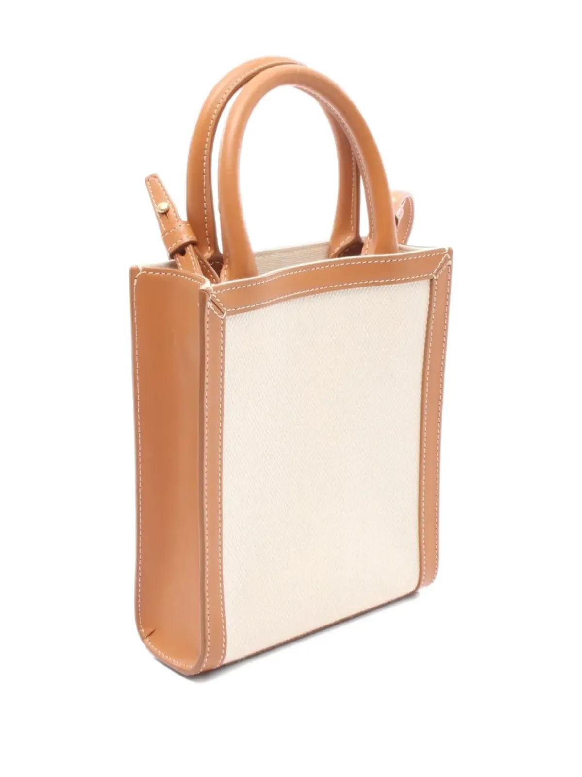 Celine ビンテージ 2000年代 ミニ バーティカル・カバス 2ウェイ ハンドバッグ ブラウン - 画像2