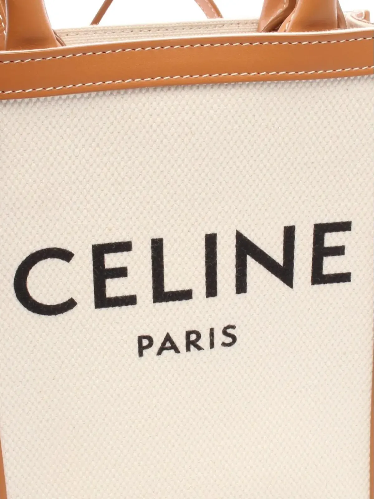 Celine ビンテージ 2000年代 ミニ バーティカル・カバス 2ウェイ ハンドバッグ ブラウン - 画像4