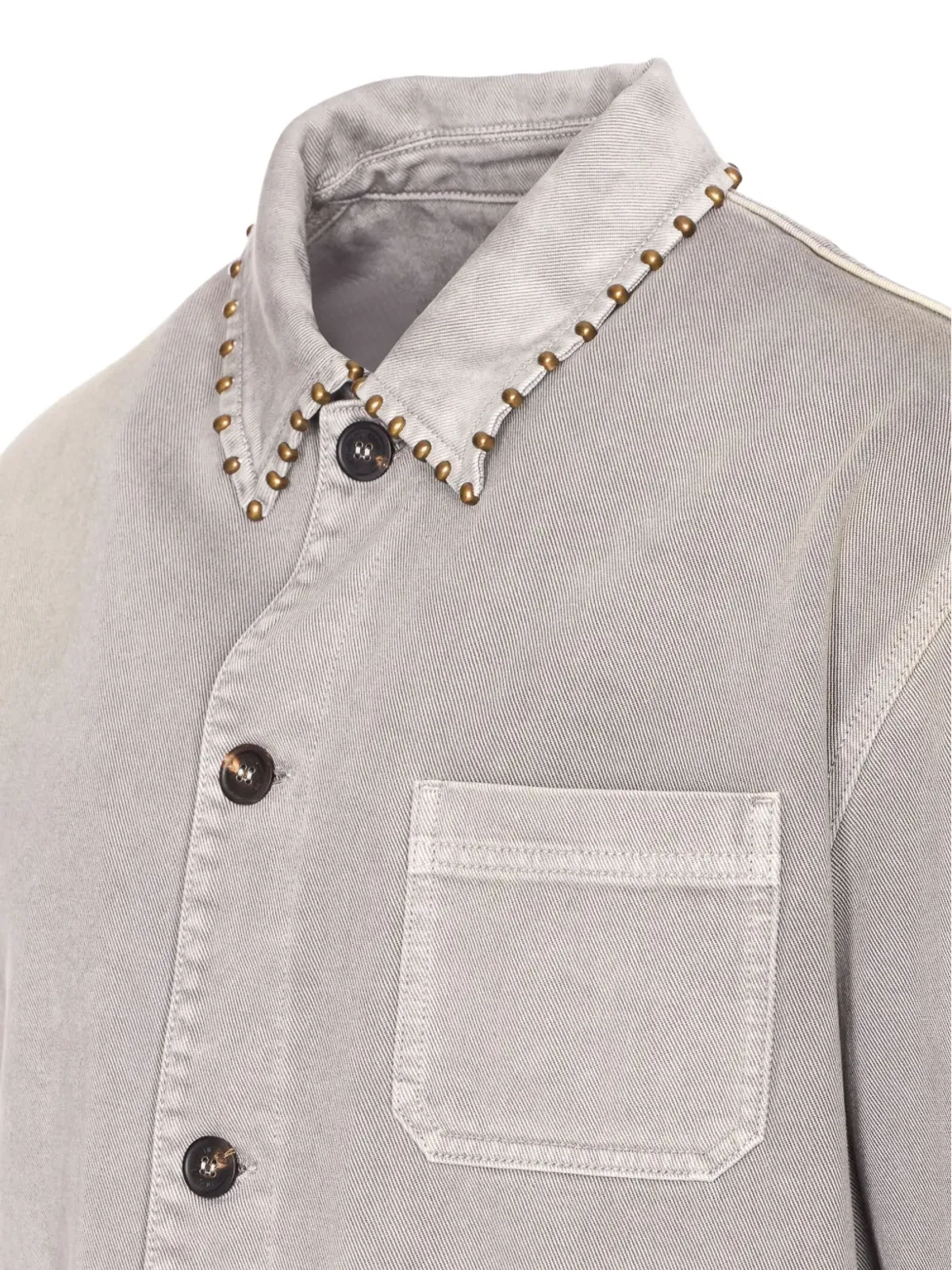 Golden Goose スタッズ付きデニムシャツ - 画像4