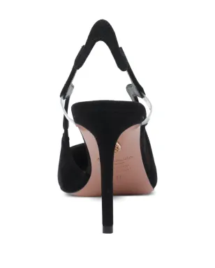 Aquazzura アーティスト スリングウェーブディテール スリングバック パンプス - ブラック - サムネイル4