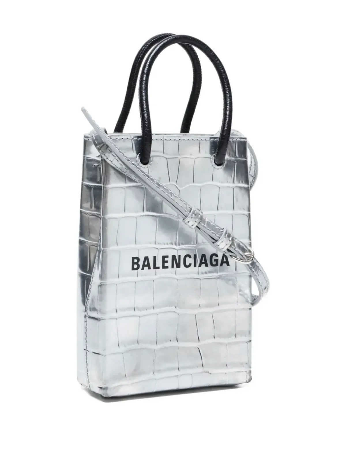 Balenciaga Pre-Owned クロコダイルエフェクト トートバッグ - 画像3