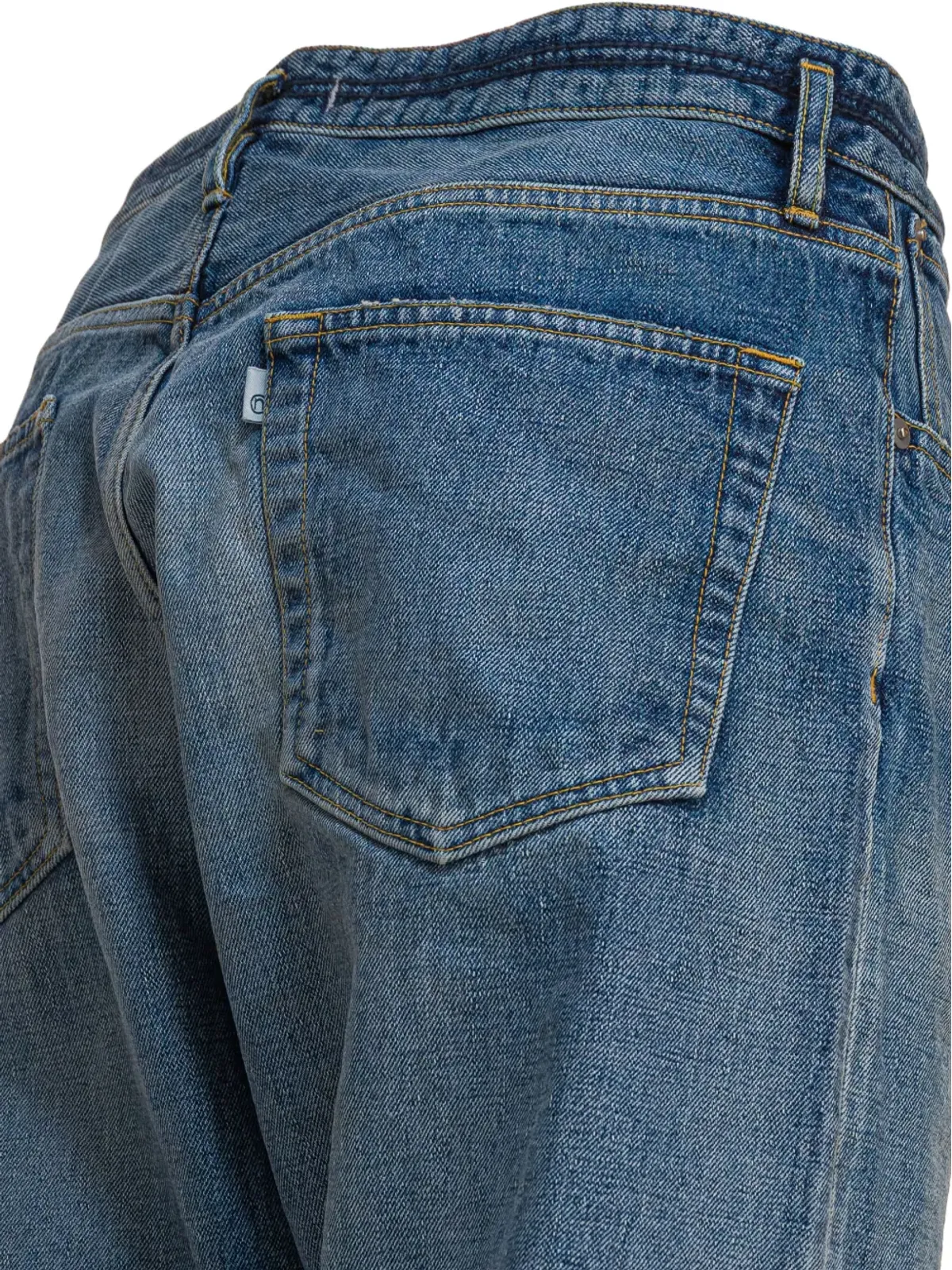 nonnative ボタンフライ・ストレートジーンズ ブルー - 画像3