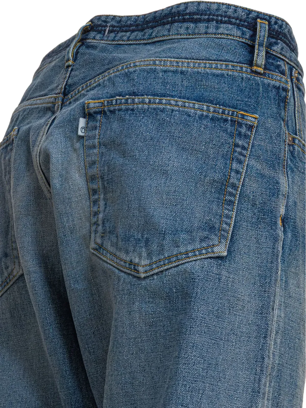 nonnative ボタンフライ・ストレートジーンズ ブルー - 画像4