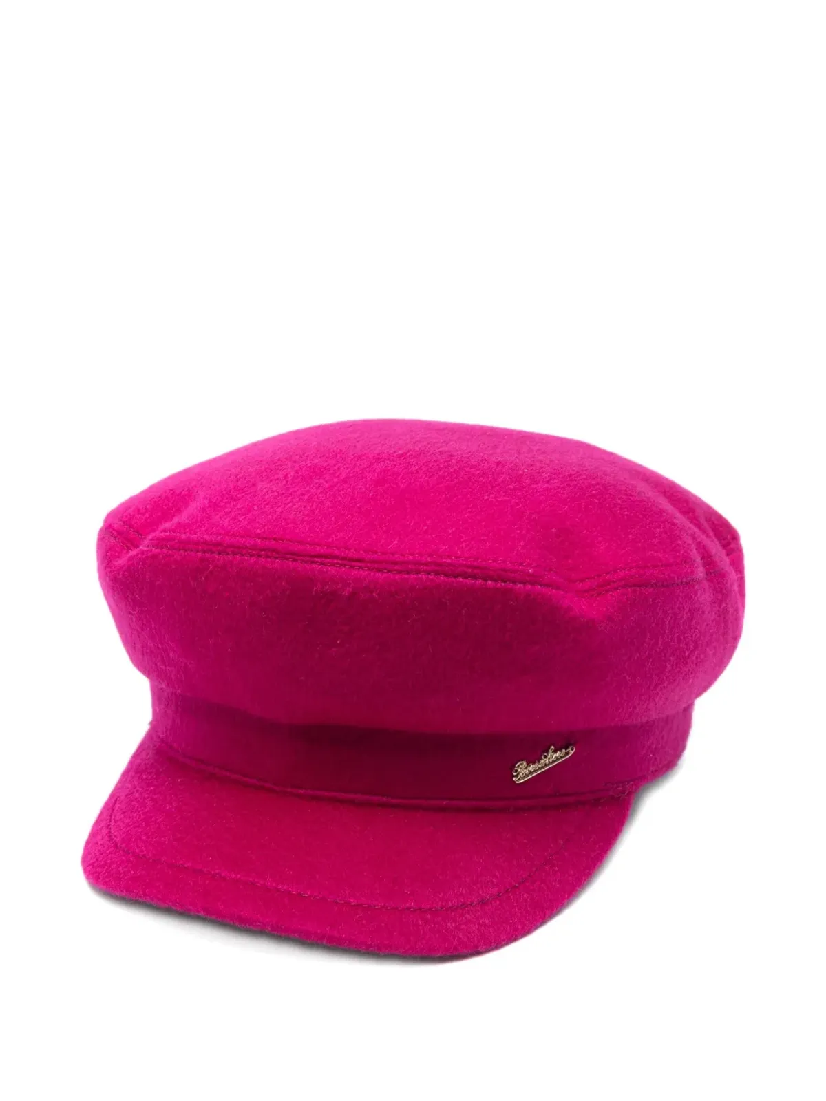 Borsalino フラットトップ カシミア帽 ピンク - 画像1