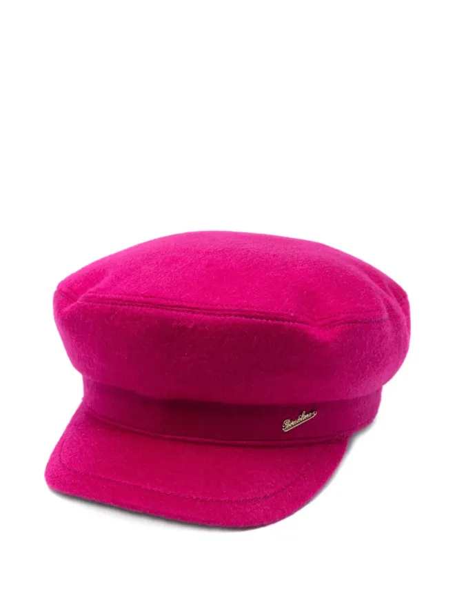 Borsalino Borsalino フラットトップ カシミア帽 ピンクの商品画像