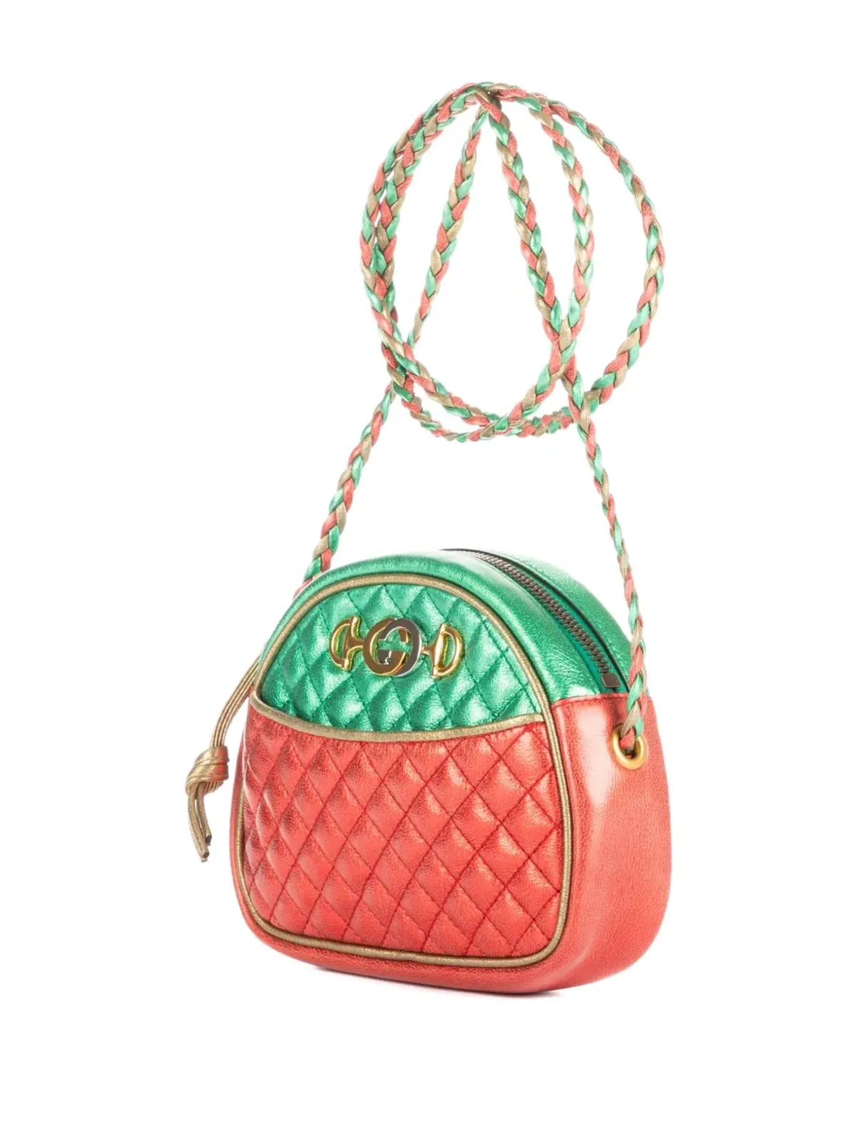 Gucci Pre-Owned ダイヤモンドキルティング レザー クロスボディバッグ - レッド - 画像2