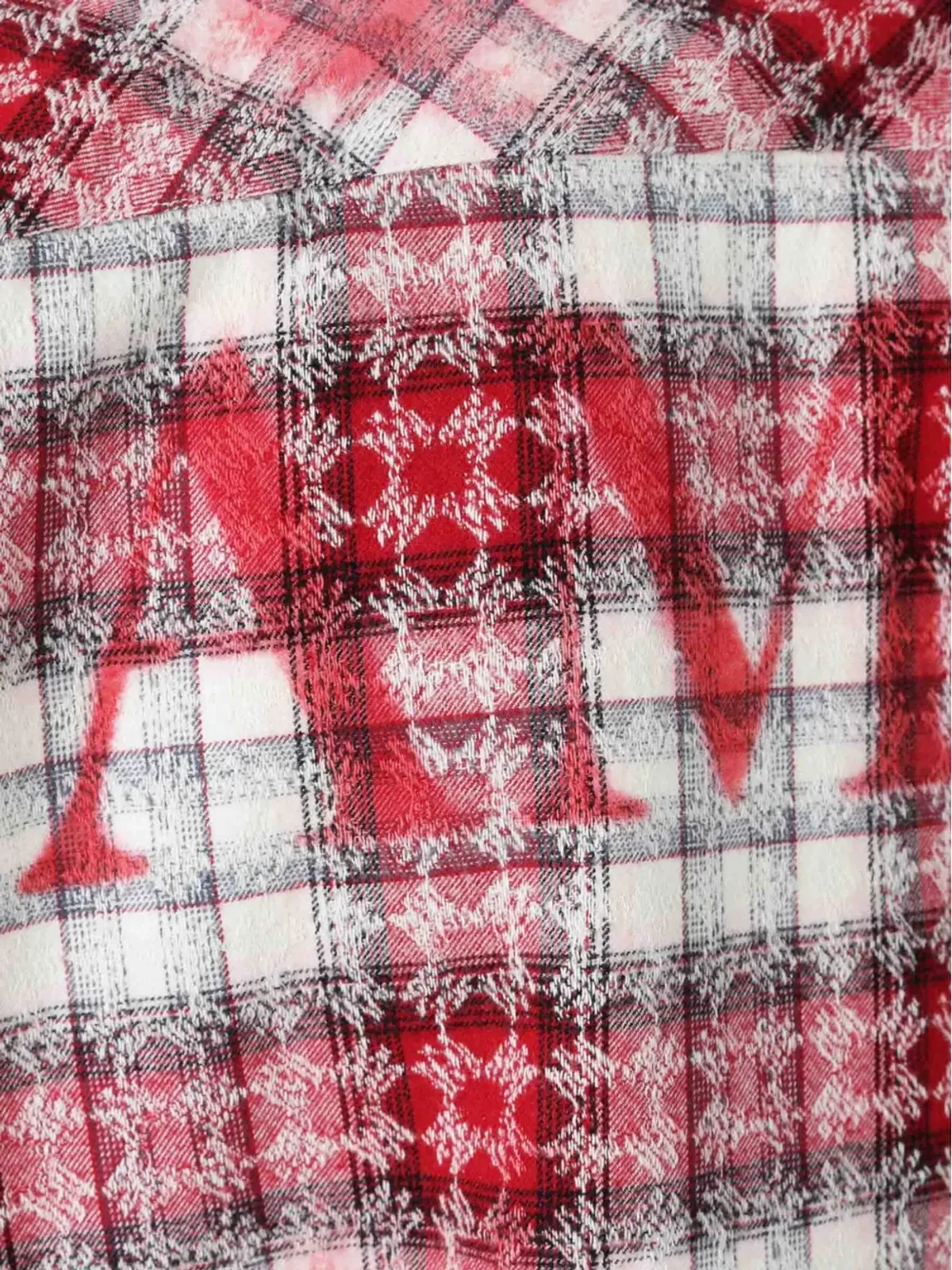 AMIRI チェック柄スプレー塗装風シャツ - 画像4