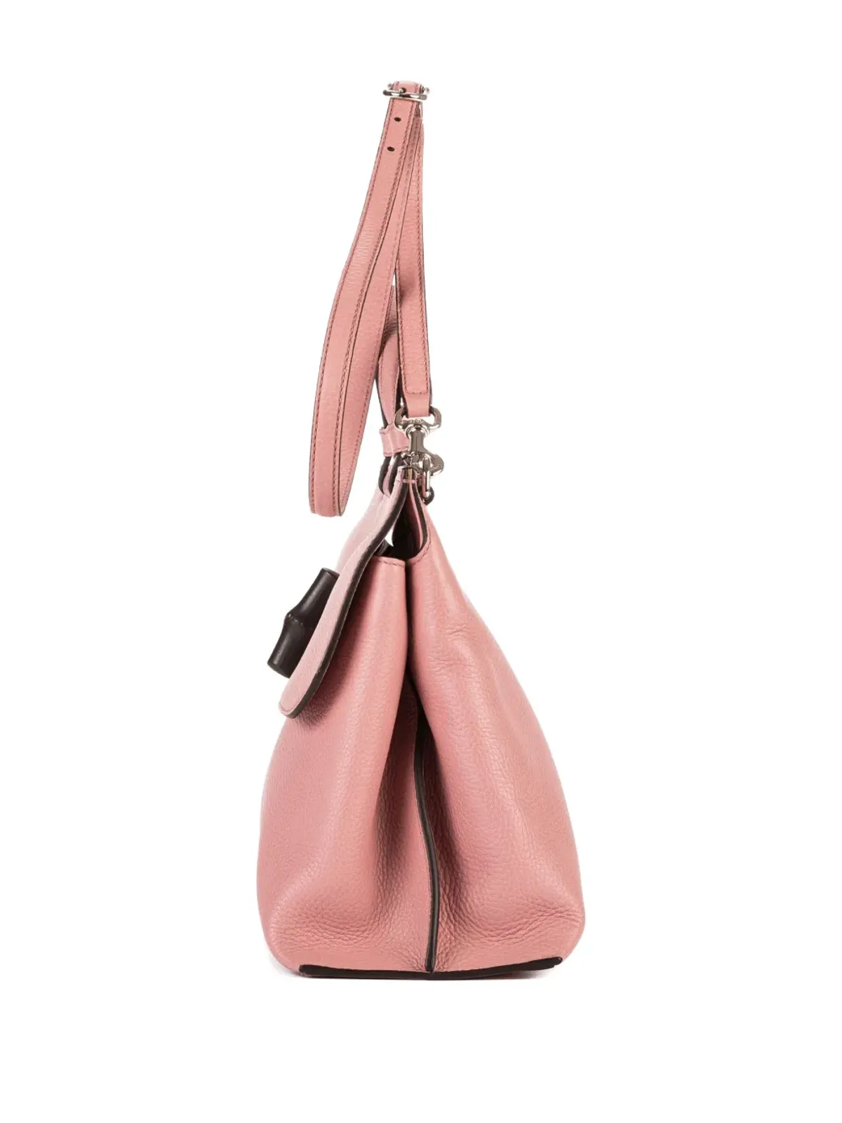 Gucci ビンテージ バンブー・ディテール トップハンドバッグ - ピンク - 画像3