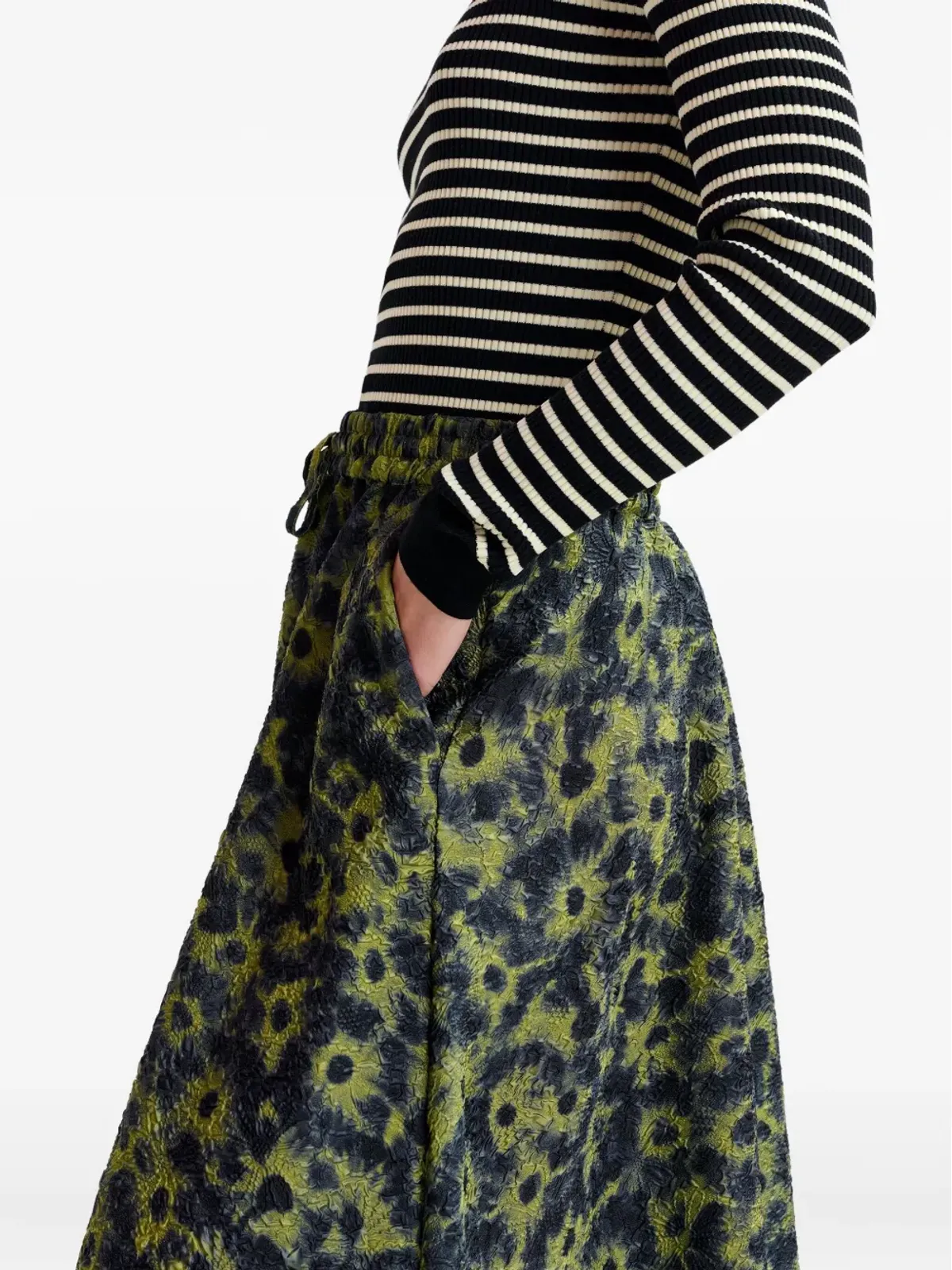 Essentiel Antwerp 花柄プリントスカート - グリーン - 画像5