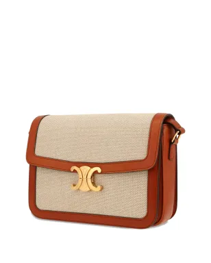Celine Pre-Owned Triomphe レザー・トリム ショルダーバッグ - サムネイル5