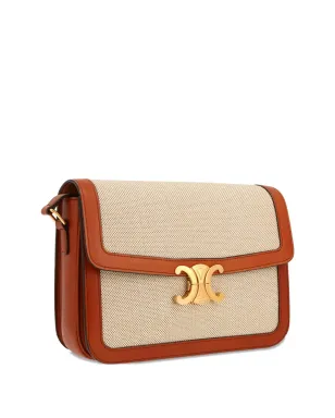 Celine Pre-Owned Triomphe レザー・トリム ショルダーバッグ - サムネイル3