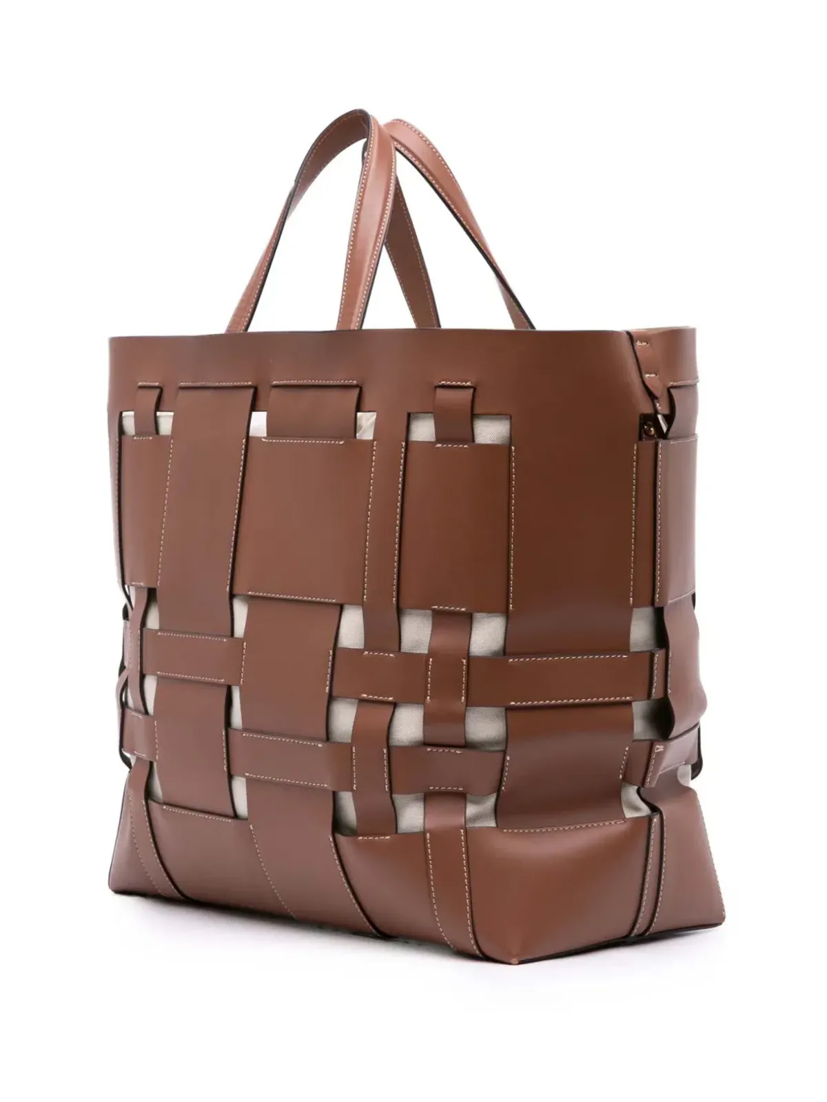 Burberry Pre-Owned レザー フォスター トート サッチェル - 画像3