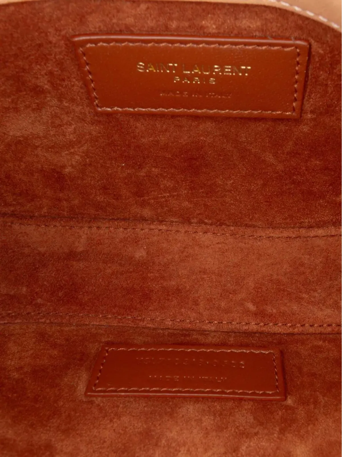 Saint Laurent Pre-Owned ミニ スムースカーフスキン Le 5 a 7 ホーボーショルダーバッグ - ブラウン - 画像5