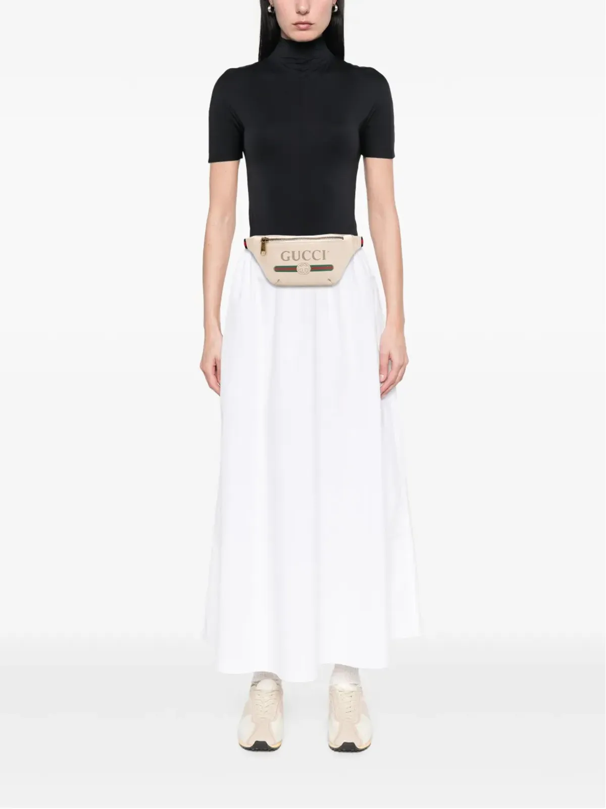 Gucci ビンテージ レザー ロゴ ベルトバッグ - 画像2