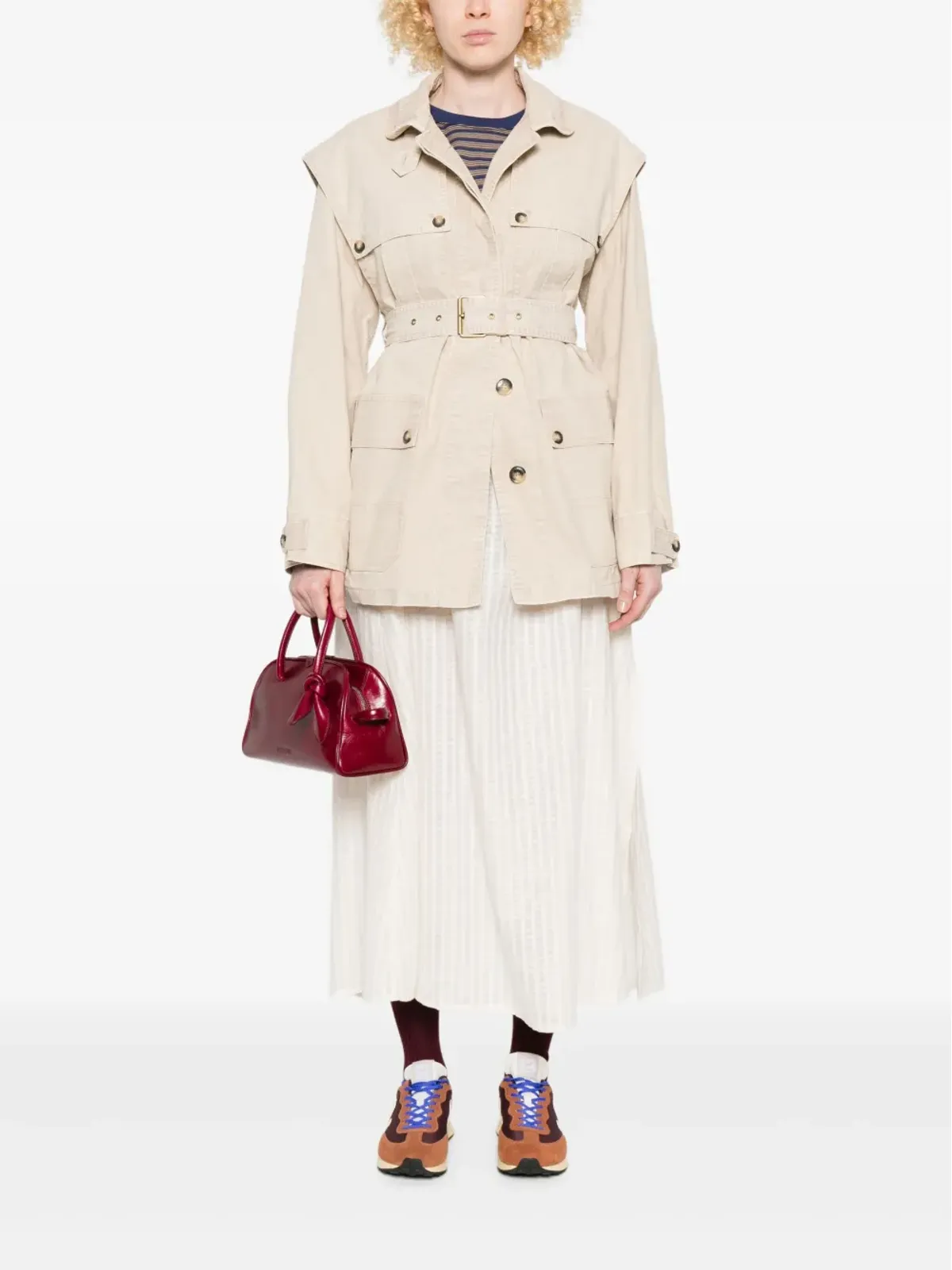 MARANT ÉTOILE ベルテッド フラップポケット ジャケット - 画像2