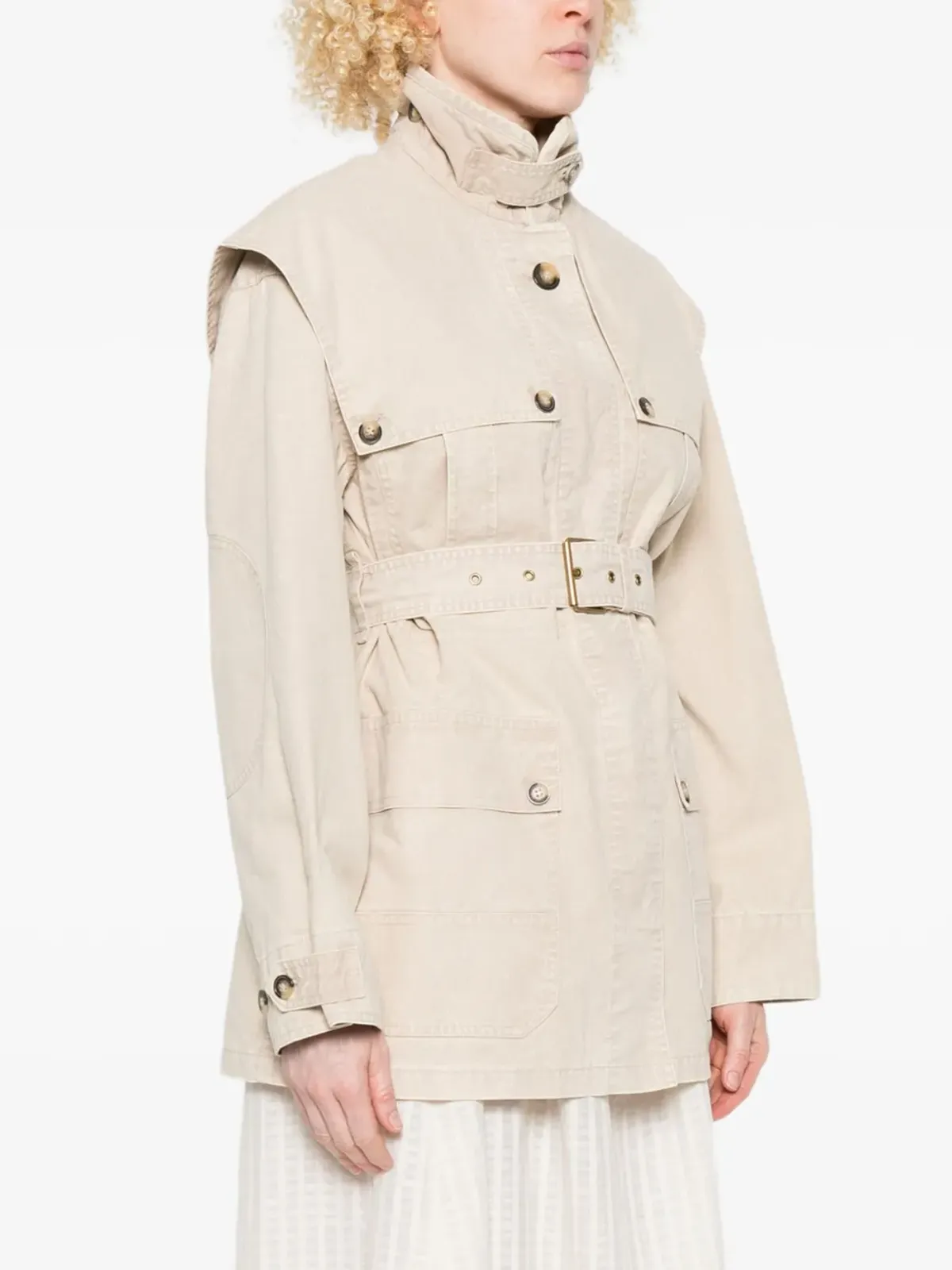 MARANT ÉTOILE ベルテッド フラップポケット ジャケット - 画像3
