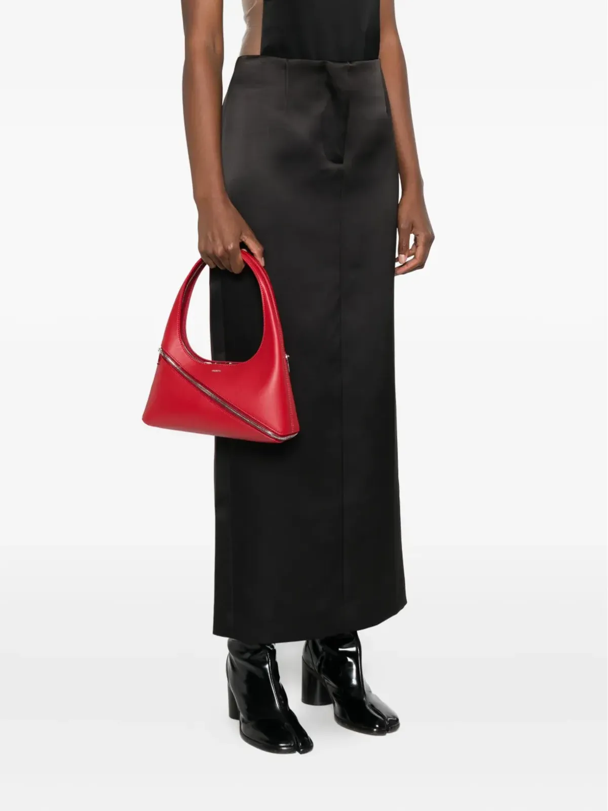 Coperni 斜めジップレザーショルダーバッグ - 画像2