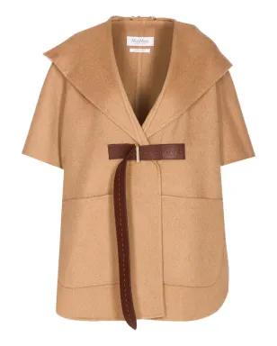 Max Mara フード付きベルトケープ - サムネイル1