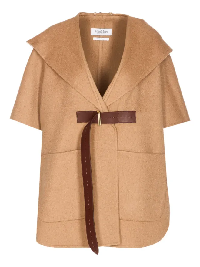 Max Mara Max Mara フード付きベルトケープの商品画像