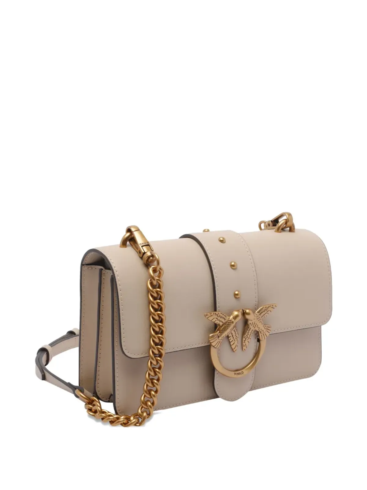 PINKO ロゴ入りフラップショルダーバッグ - 画像2