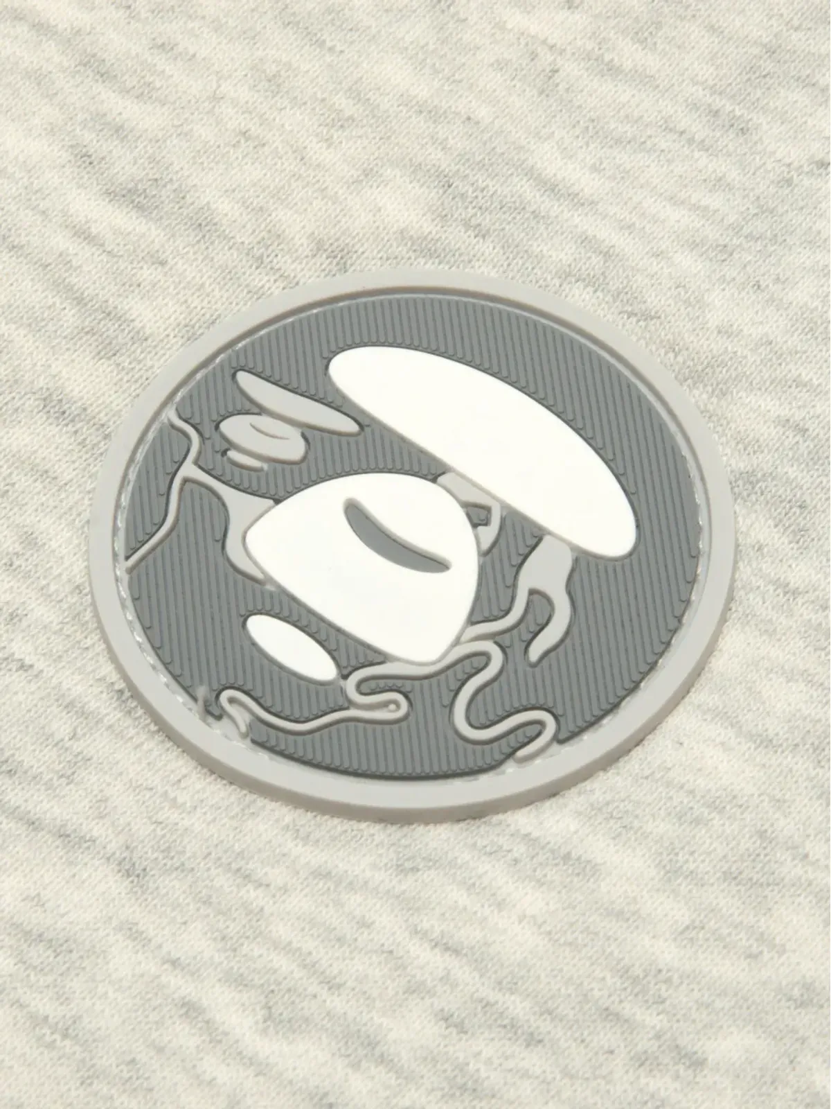 AAPE BY *A BATHING APE® logo-patch buttoned bomber jacket - Grey - 画像4
