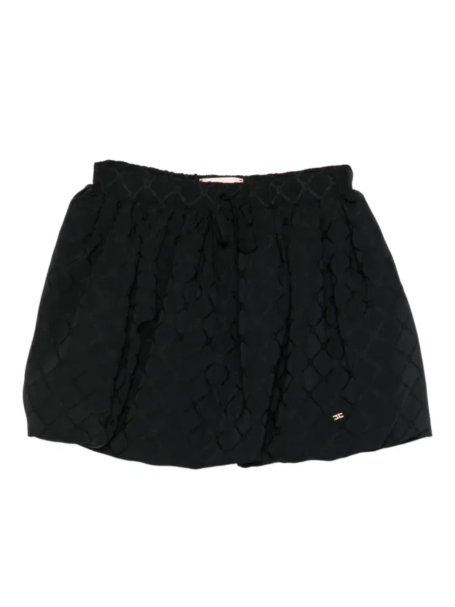 Elisabetta Franchi Kids Elisabetta Franchi Kids ジャカード柄スカート - ブラックの商品画像
