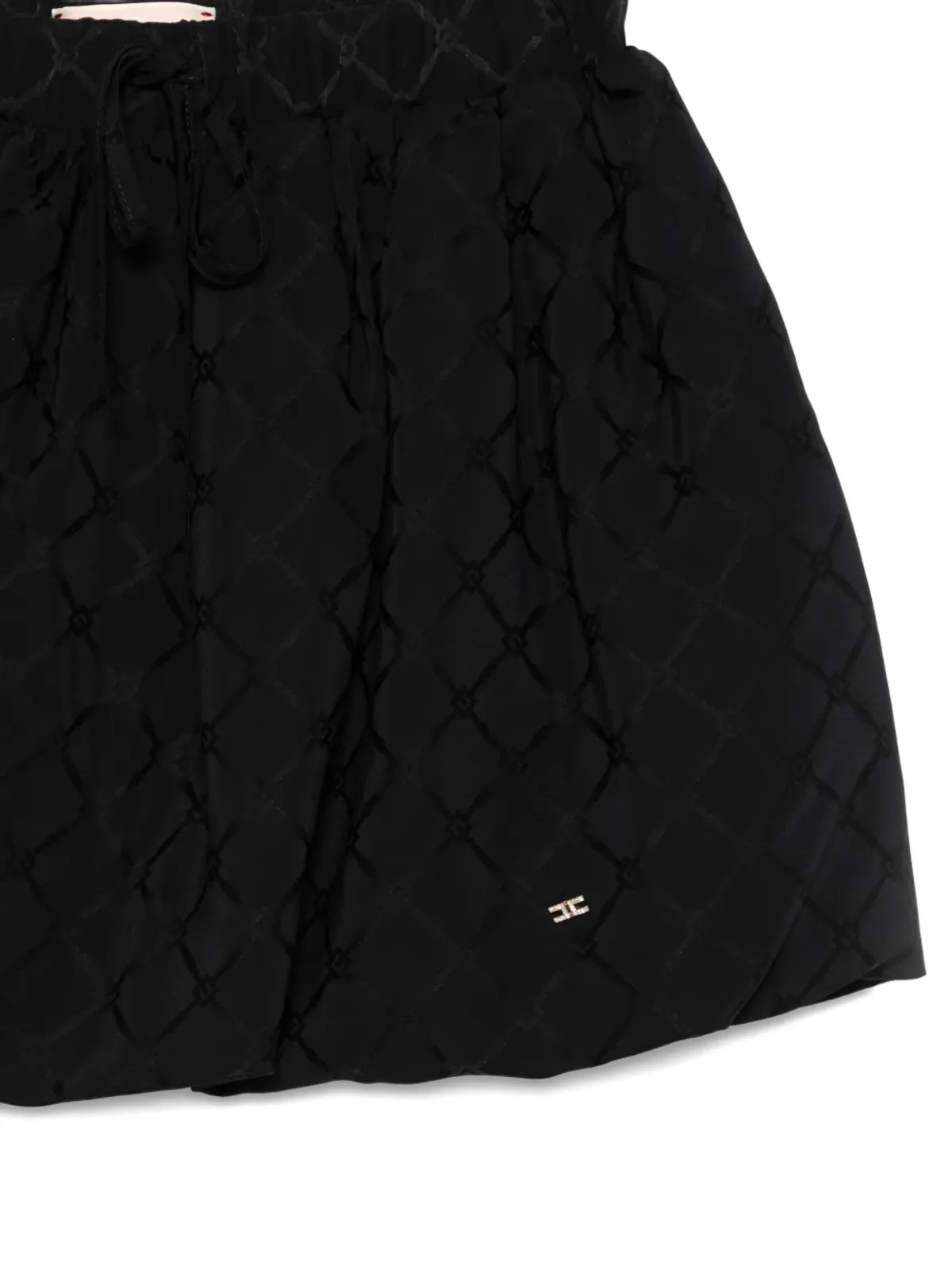 Elisabetta Franchi Kids ジャカード柄スカート - ブラック - 画像3