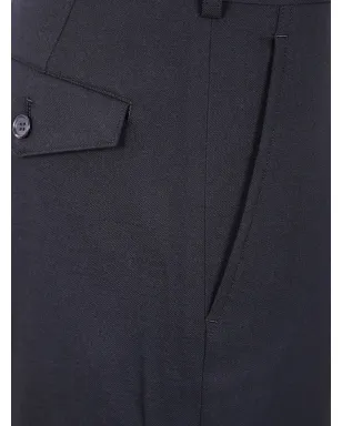 Junya Watanabe プリーツ入りカフ付きウールパンツ - サムネイル3