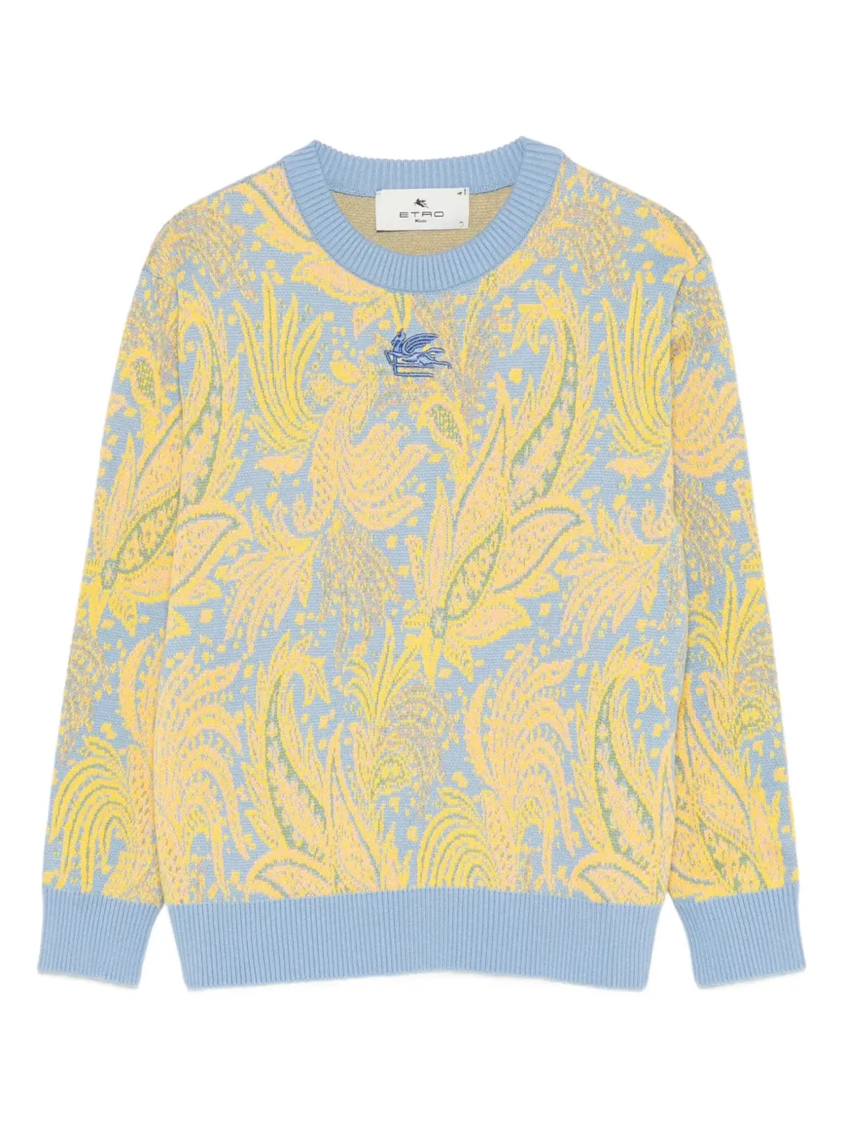 ETRO KIDS ペイズリージャカード ジャンパー - ブルー - 画像1