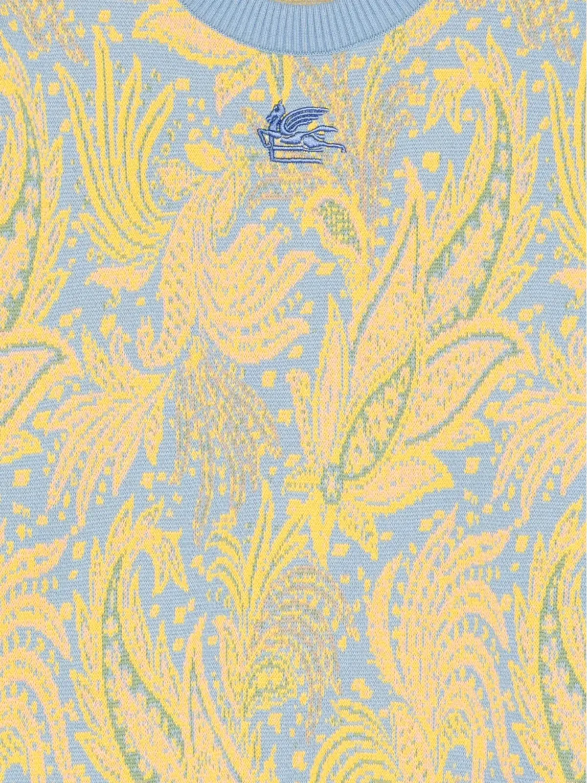 ETRO KIDS ペイズリージャカード ジャンパー - ブルー - 画像3
