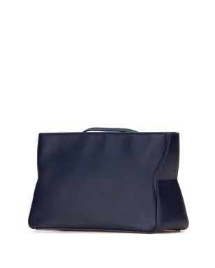 Ferragamo Pre-Owned レザー ソフトポーチ クラッチバッグ ブルー - サムネイル3