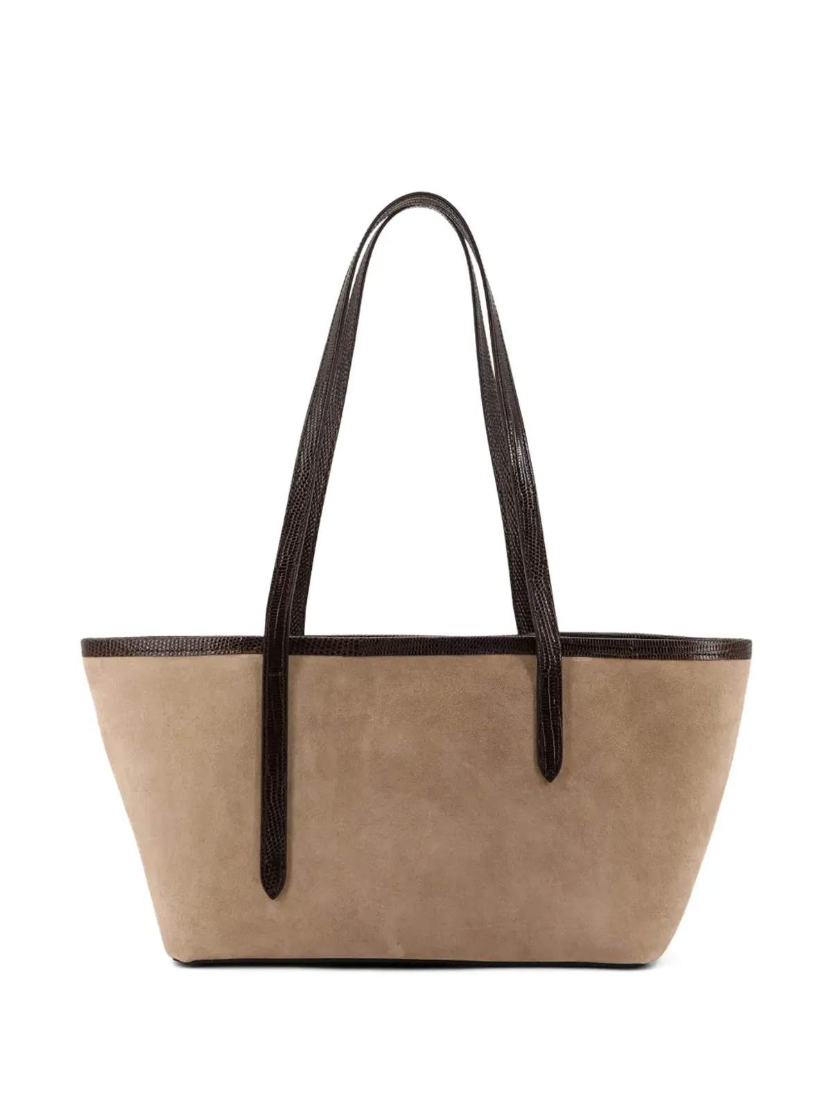 ATP Atelier Gaiba printed-lizard suede tote bag - Neutrals - 画像1
